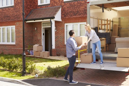 Furniture and office contents being moved for a Pinner business