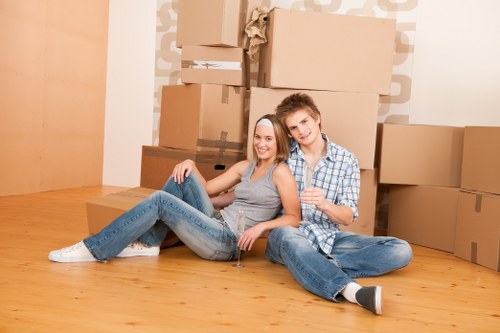 Removal team planning a house move in Pinner