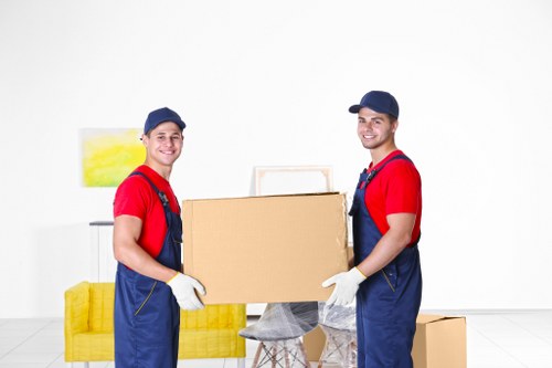 House movers preparing a residential move in Pinner