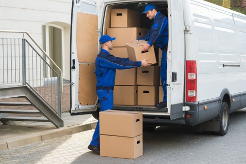 Man with van service helping with a residential move in Pinner