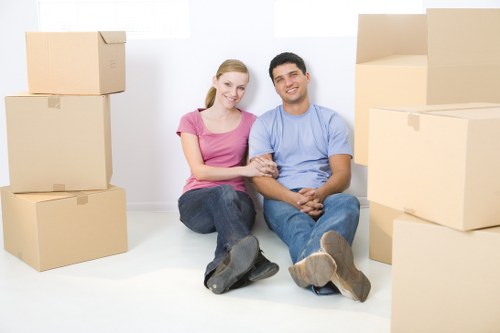 Commercial movers supporting a business move near Pinner