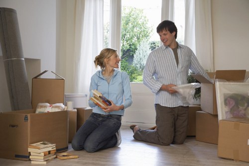 Van loading furniture for a local delivery in Pinner