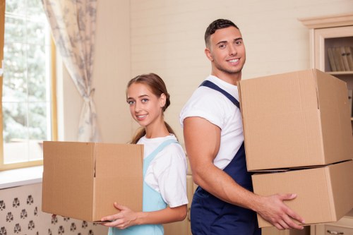 Local moving van helping with a property relocation in Pinner