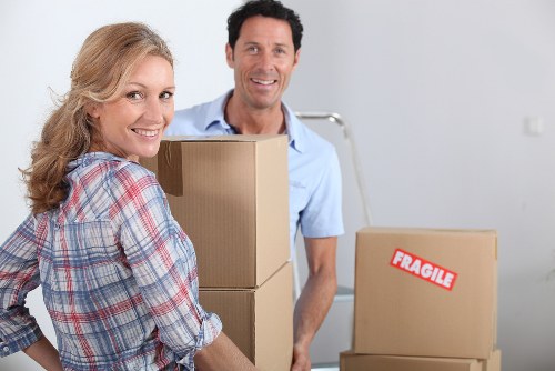 Careful loading of furniture for house removals in Pinner